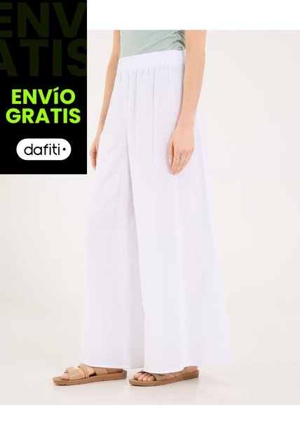 Pantalón Para Mujer Moda Color Blanco Marca Ostu #40070852