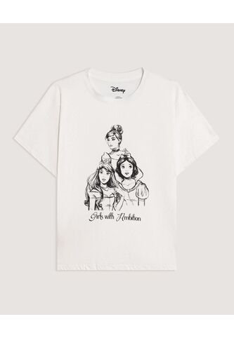 Camiseta  Para Mujer Manga Corta Cuello Redondo Color Crema Marca Ostu #40092862 Ostu