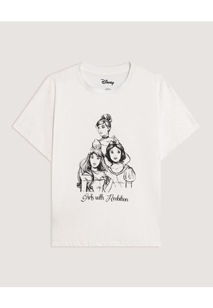 Camiseta  Para Mujer Manga Corta Cuello Redondo Color Crema Marca Ostu #40092862