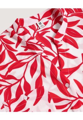 Blusa  Para Mujer Manga 3/4 Color Rojo Marca Ostu #40121260