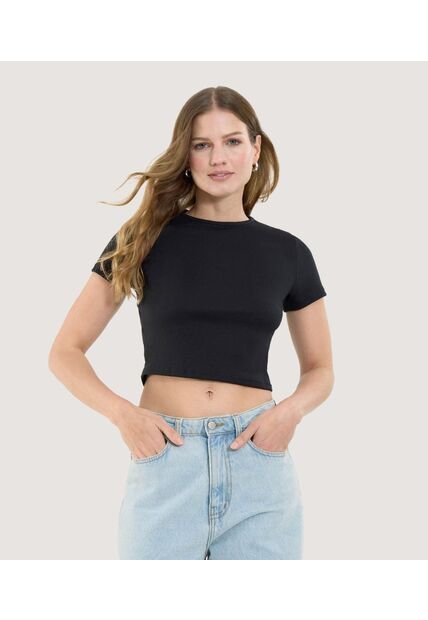 Crop Top Para Mujer Crop Top Color Negro Marca Ostu #40092332