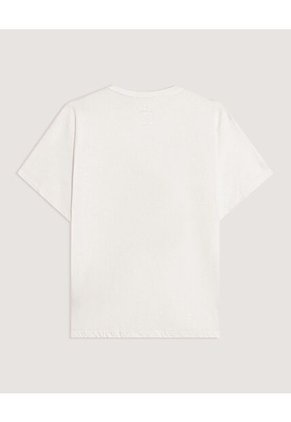 Camiseta  Para Mujer Manga Corta Cuello Redondo Color Crema Marca Ostu #40092862