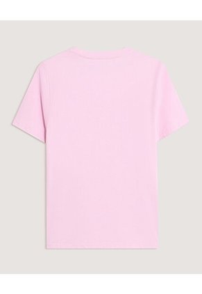 Camiseta  Para Mujer Manga Corta Cuello Redondo Color Rosado Marca Ostu #40092858
