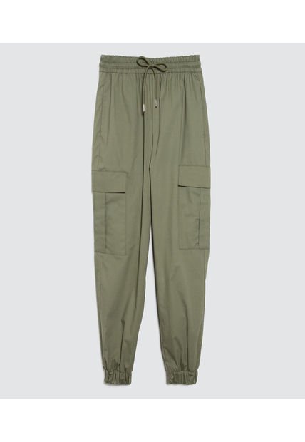 Pantalon Para Mujer Jogger Color Verde  Marca Ostu #40070590