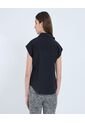 Camisa Para Mujer Manga Corta Color Negro Marca Ostu #40010289 de Ostu