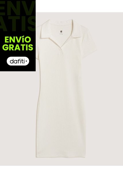 Vestido Para Mujer M/C Corto Color Crema Marca Ostu #40170347