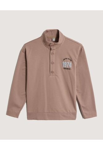 Buzo  Infantil Niño Cuello Alto O Cuello Tortuga Color Café Marca Ostu #80060195 Ostu