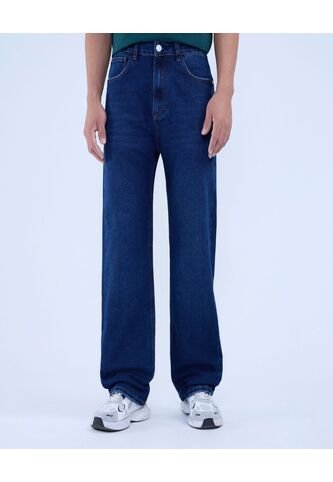 Jean Para Hombre Loose Color Azul Oscuro Marca Ostu #60160405 Ostu