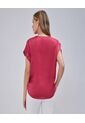 Blusa Para Mujer Manga Corta Color Rojo Marca Ostu #40121050 de Ostu