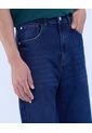 Jean Para Hombre Loose Color Azul Oscuro Marca Ostu #60160405 de Ostu