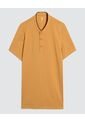 Polo Para Hombre Cuello Mao Sin Bolsillo Color Amarillo  Marca Ostu #60110647 de Ostu