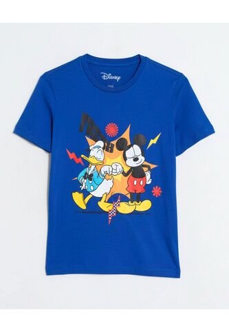 Camiseta  Infantil Niño Manga Corta Cuello Redondo Color Azul Marca Ostu #80090323 Ostu