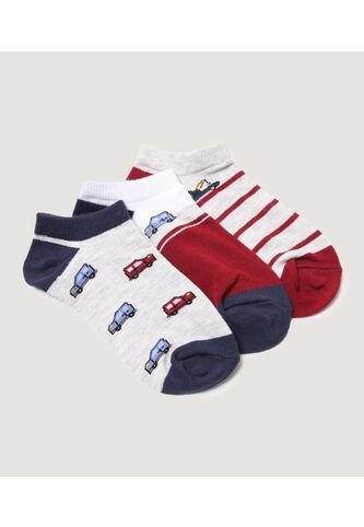 Medias Infantil Niño Invisible Color Rojo Marca Ostu #80980164 Ostu