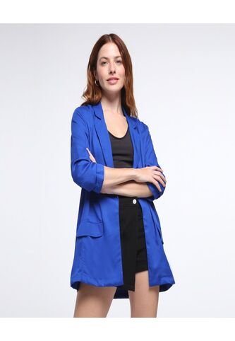 Chaqueta Para Mujer Desestructurada Color Azul  Marca Ostu #40080148 Ostu
