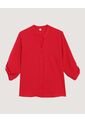 Blusa  Para Mujer Manga 3/4 Color Rojo Marca Ostu #40121258 de Ostu