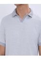 Polo Para Hombre Cuello Tejido Sin Bolsillo Color Gris  Marca Ostu #60110691 de Ostu