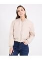 Chaqueta  Para Mujer Bomber Color Beige Marca Ostu #40080217 de Ostu