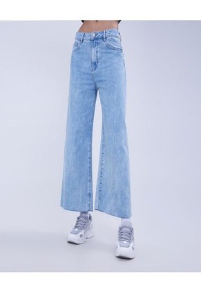 Jean Para Mujer Culotte Color Azul Claro Marca Ostu #40160410