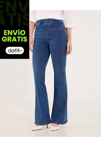 Jean Para Mujer Jeggings Flare Color Azul Marca Ostu #40160614 Ostu