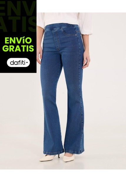 Jean Para Mujer Jeggings Flare Color Azul Marca Ostu #40160614