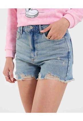 Short Para Mujer Mom Color Azul Marca Ostu #40190346