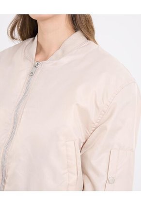 Chaqueta  Para Mujer Bomber Color Beige Marca Ostu #40080217