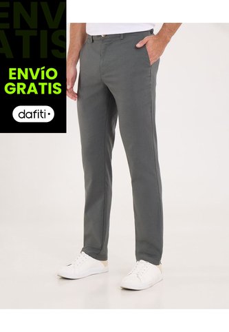 Pantalón Para Hombre Chino Color Gris Marca Ostu #60070517 Ostu