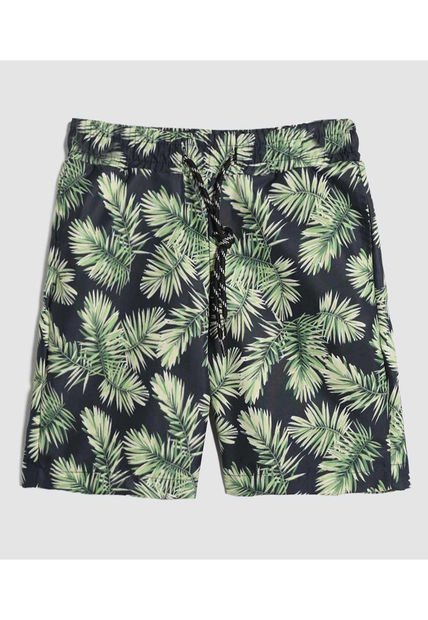 Pantaloneta Para Niño De Baño Corta Color Azul  Marca Ostu #80270016