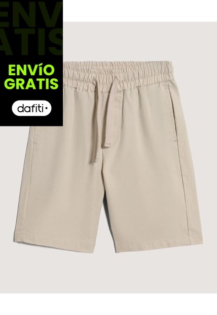 Bermuda Infantil Niño Regular Corto Color Beige Marca Ostu #80100058