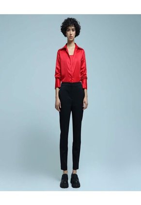 Camisa Para Mujer Manga Larga Color Rojo Marca Ostu #40010179