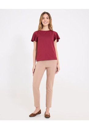 Pantalón Para Mujer Moda Color Café Marca Ostu #40070790