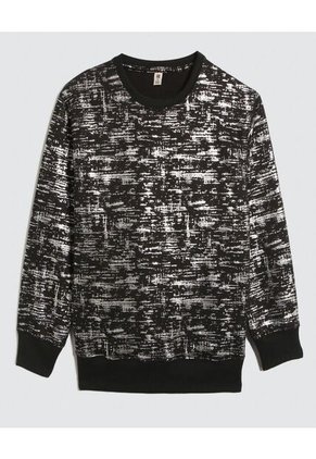 Buzo Para Niña Cuello Redondo Color Negro Marca Ostu #90060120