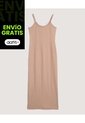 Vestido Para Mujer M/Sisa Largo Color Camel Marca Ostu #40170344 de Ostu