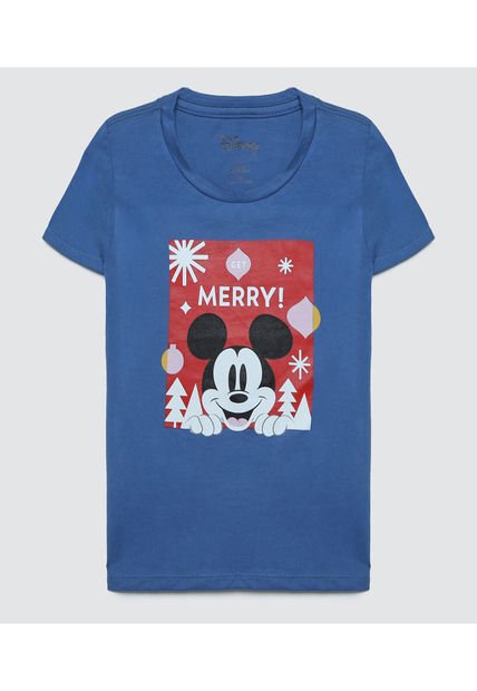 Camiseta Para Niño Manga Corta Color Azul  Marca Ostu #80090175