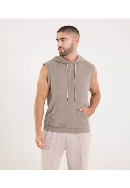 Buzo Para Hombre Hoodie Color Beige Marca Ostu #60060546