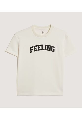 Camiseta Infantil Niño Manga Corta Cuello Redondo Color Crema Marca Ostu #80090315 Ostu