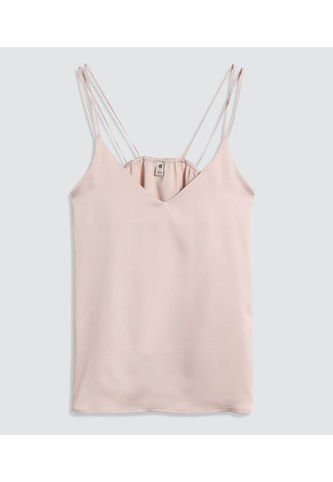 Top Para Mujer Cuello V Color Café  Marca Ostu #40220358 Ostu
