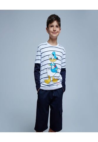 Camiseta A Rayas Donald Duck 90  De Infantil Niño #80090218 Ostu