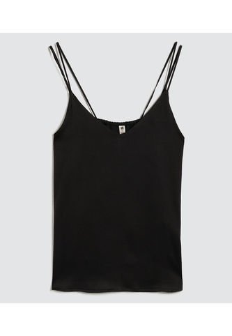 Top Para Mujer Cuello V Color Negro Marca Ostu #40220357 Ostu