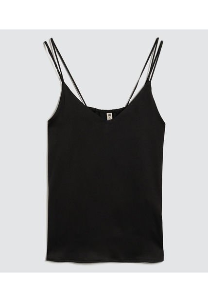 Top Para Mujer Cuello V Color Negro Marca Ostu #40220357