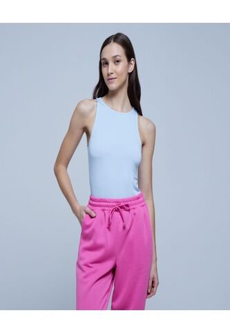 Body Para Mujer Manga Sisa Color Celeste Marca Ostu #40200104 Ostu