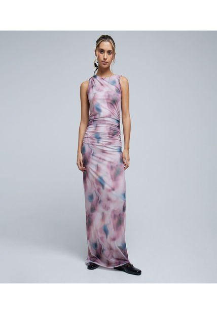 Vestido Para Mujer Manga Sisa Color Rosa Marca Ostu #40170263
