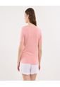 Camiseta Para Mujer Manga Corta Cuello Redondo Color Rosa Marca Ostu #40092491 de Ostu