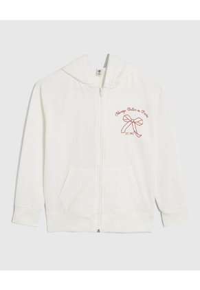 Buzo Infantil Niña Zipper Color Crema Marca Ostu #90060141