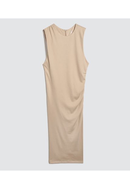 Vestido Para Mujer Manga Sisa Color Beige Marca Ostu #40170258