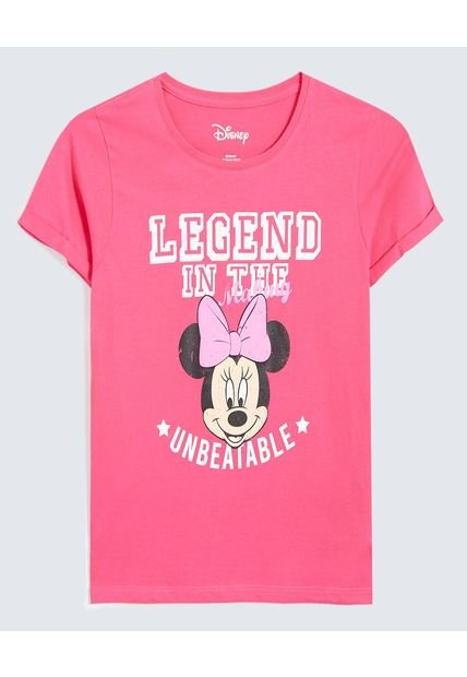 Camiseta Infantil Niña Manga Corta Cuello Redondo Color Fucsia Marca Ostu #90090304