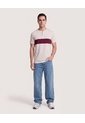 Camiseta Henley Corte Frontal  Para Hombre Café Ostu de Ostu