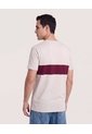 Camiseta Henley Corte Frontal  Para Hombre Café Ostu de Ostu