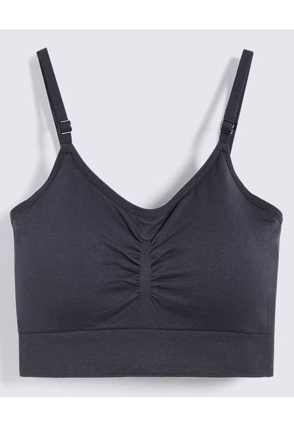 Top Para Mujer Seamless Con Copas Color Negro Marca Ostu #40220400