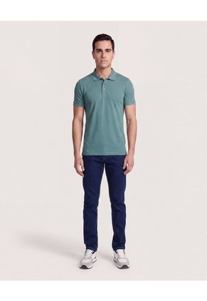 Polo Basica  Para Hombre Verde Ostu